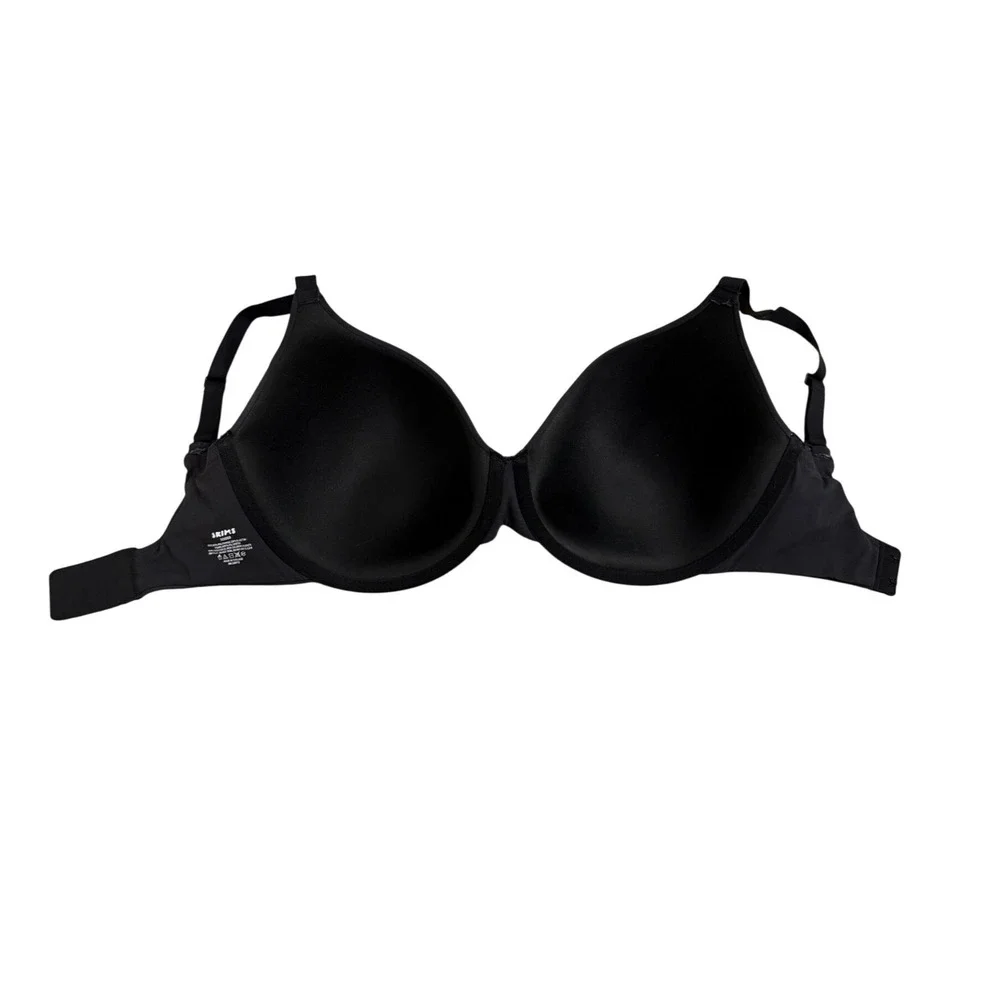 SKIMS Fits Everybody T-Shirt Bra Onyx Black Underwire Padded 32DDDD / 32G